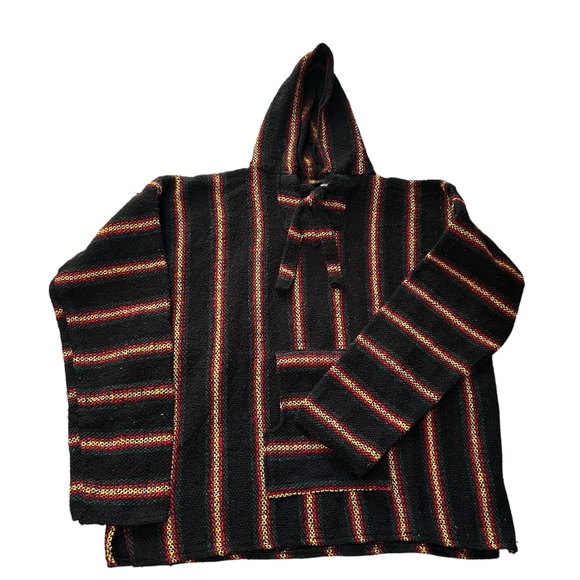 Men's Vintage Vel-Mex Pancho Hoodie Mede in Mexico Size XL. The original hoodie. - Picture 1 of 7